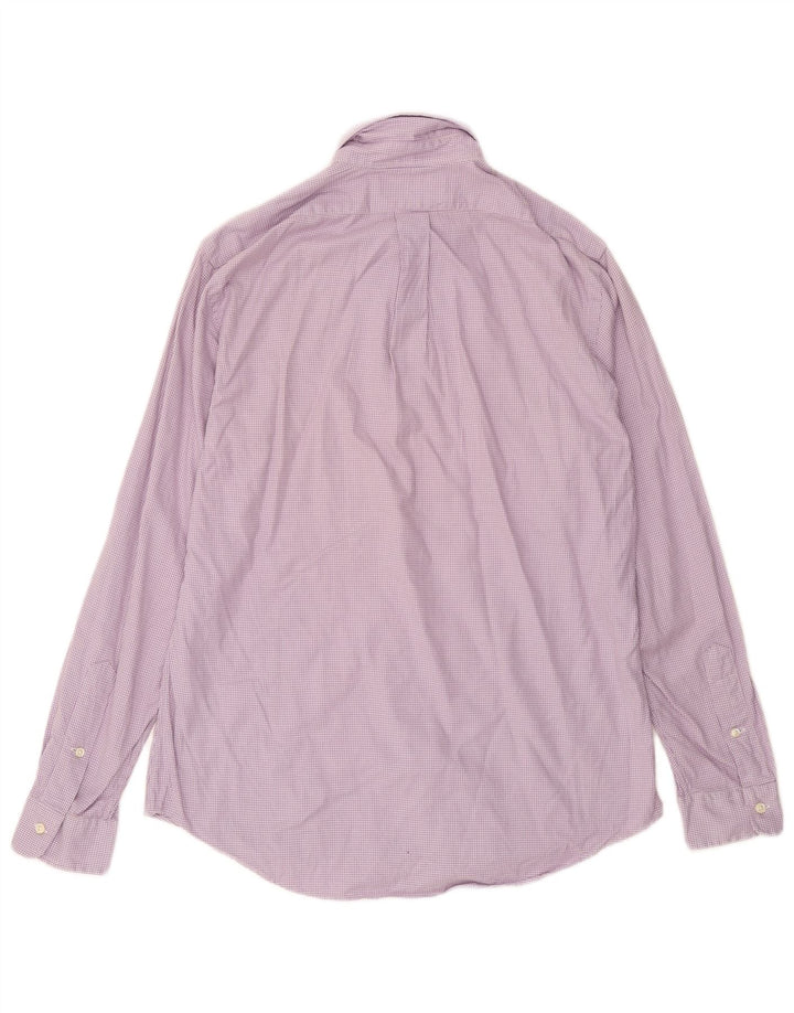 Ralph Lauren - Camisa de ajuste personalizado para hombre, algodón de pata de gallo, color morado medio