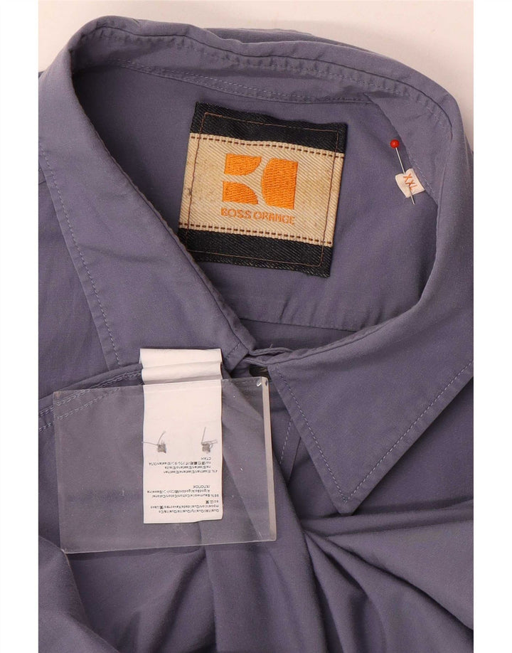 Camisa Hugo Boss Hombre 2XL Algodón Azul