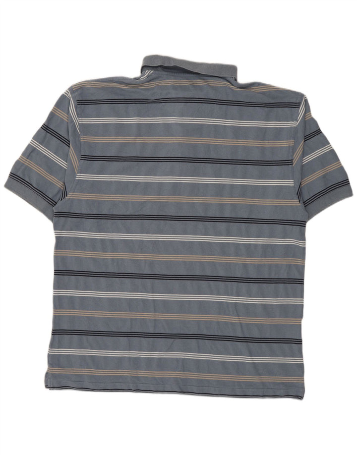 Polo NIKE para hombre, talla grande, color azul a rayas