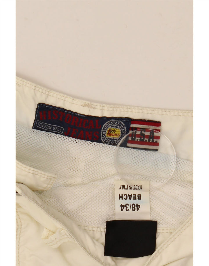 Roy Rogers Pantalones cortos casuales para mujer IT 48 XL W34 Poliamida blanco roto