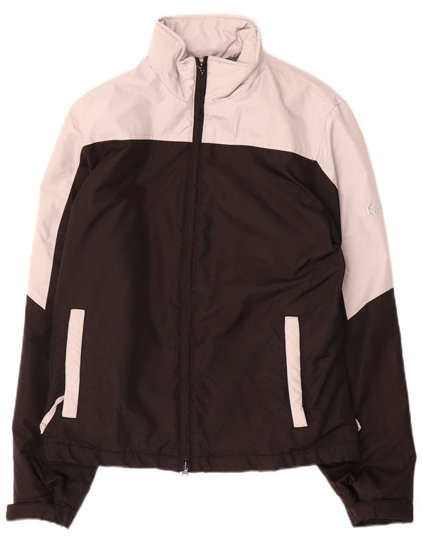 Sergio Tacchini Chaqueta cortavientos para hombre UK 36 Small Black Colourblock