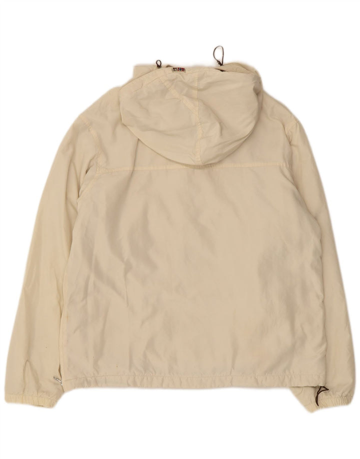 NAPAPIJRI Chaqueta anorak con capucha y estampado gráfico para niño 15-16 años Nylon beige
