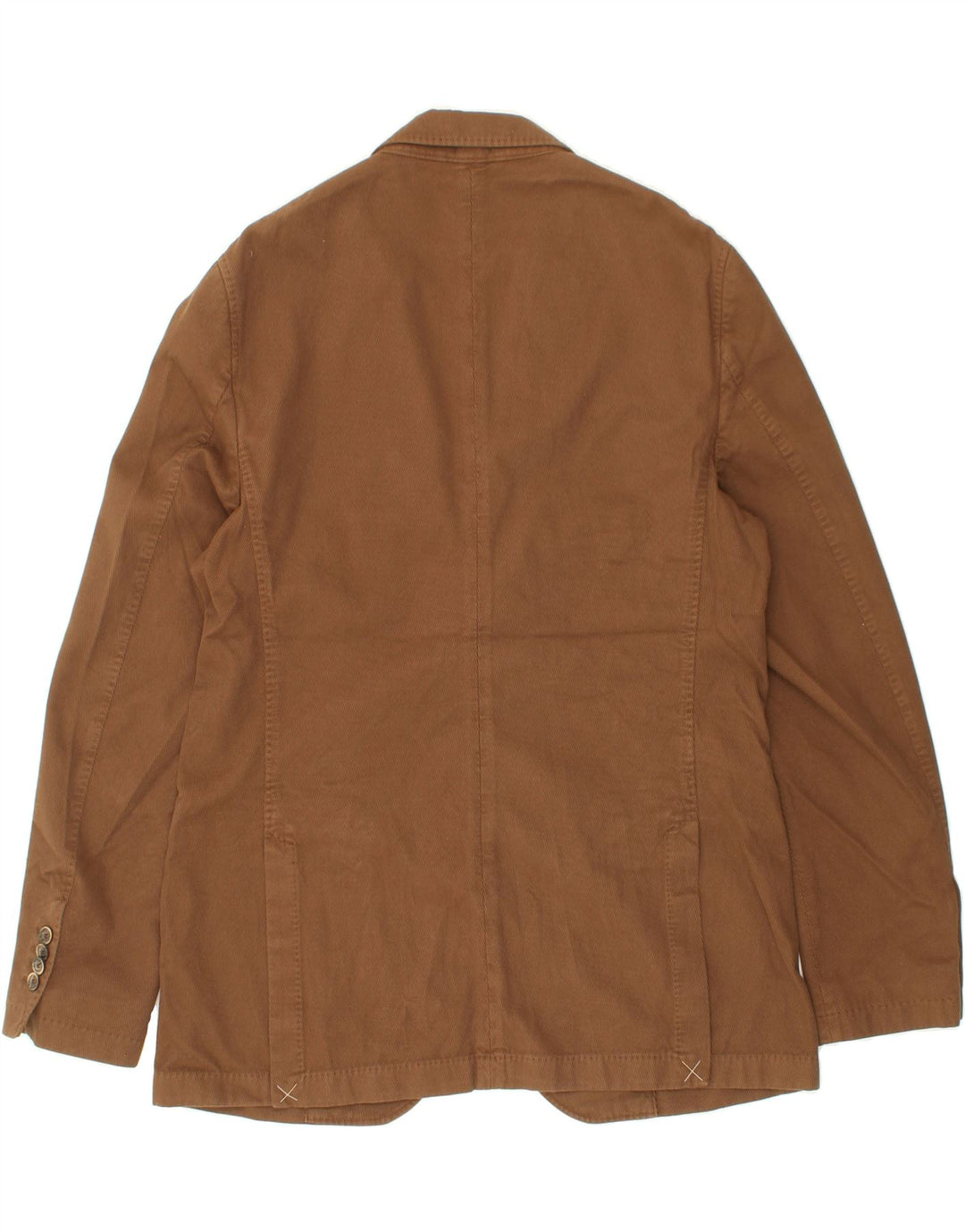 MASSIMO DUTTI Chaqueta Blazer de 2 Botones para Hombre EU 56 XL Marrón Algodón