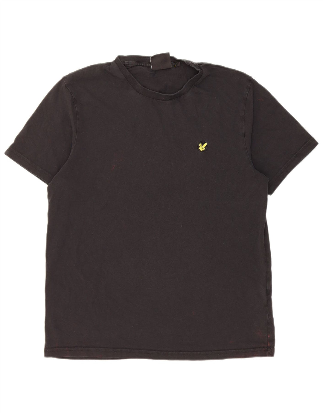 Lyle & Scott Camiseta para hombre Top Medium Black Cotton