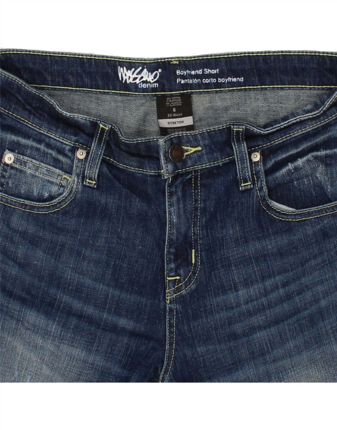 MOSSIMO Womens Boyfriend Denim Shorts US 6 Medium W28 Blue Cotton Vintage Mossimo and Second-Hand Mossimo from Messina Hembry 