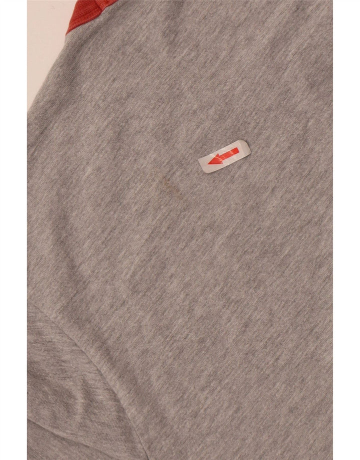 Penguin - Camiseta para hombre, talla grande, algodón gris