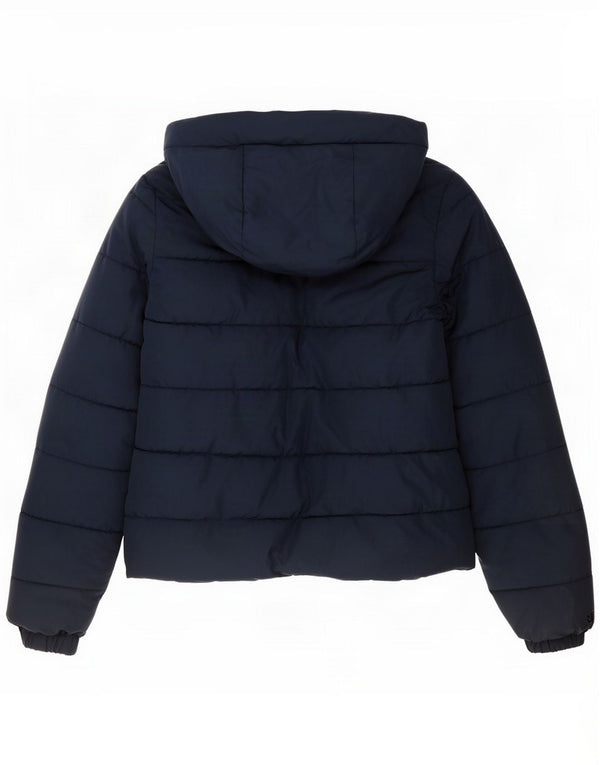 Chaqueta acolchada extragrande con capucha Superdry para mujer UK 8 Small Azul marino