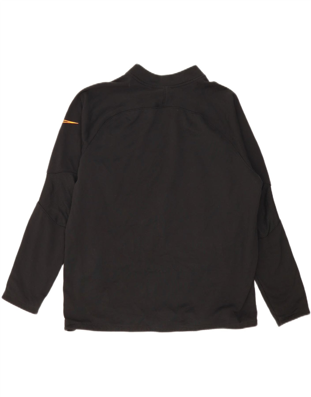 NIKE Hombre Dri Fit Zip Neck Sudadera Jumper XL Poliéster Negro