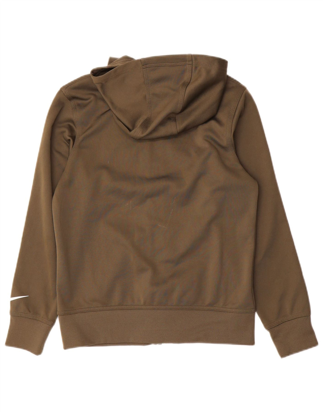 Nike 3BRAND Sudadera con capucha y cremallera para niños 10-11 años Poliéster caqui mediano