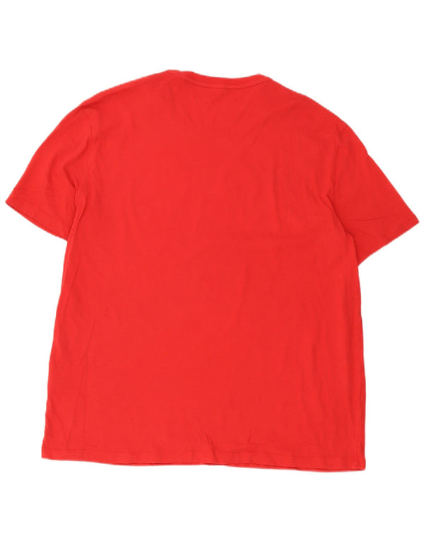 Armani Exchange Camiseta ajustada con gráfico para hombre Top 2XL Algodón rojo