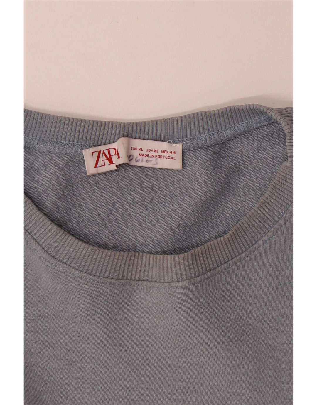 Zara Hombre Sudadera Jumper XL Azul Algodón