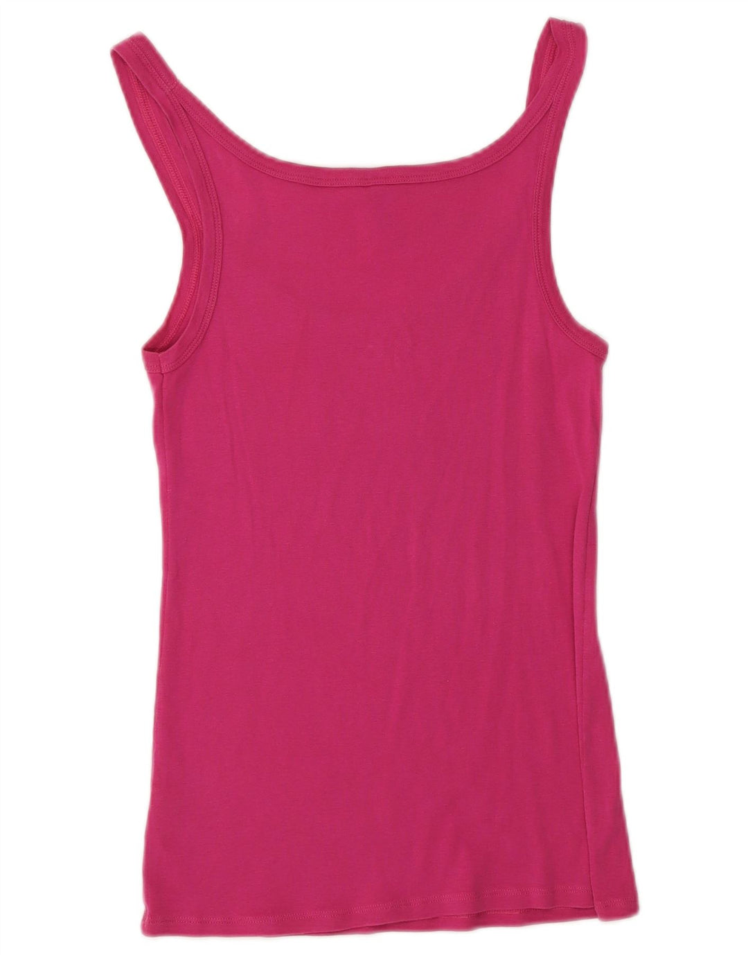 Benetton Camiseta Sin Mangas Mujer UK 44 Grande Algodón Rosa