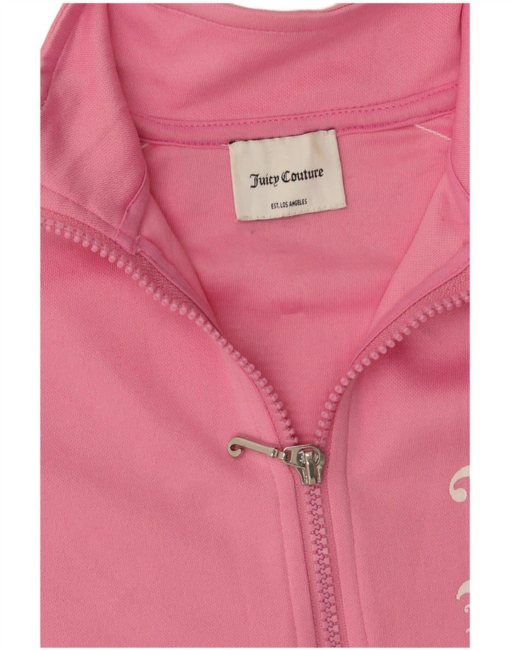 Juicy Couture Mujer Gráfico Jersey Chándal Top UK 40 Mediano Rosa