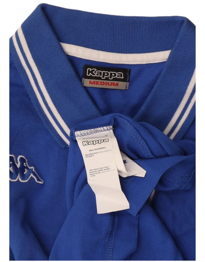 Polo Kappa Hombre Algodón Azul Medio