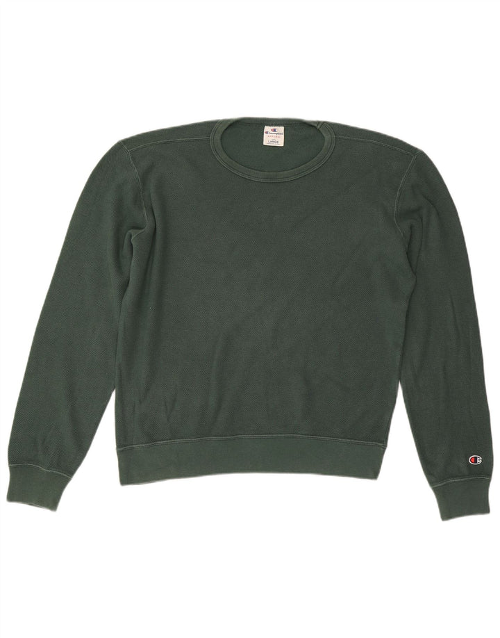 CHAMPION Sudadera tipo jersey para hombre verde grande
