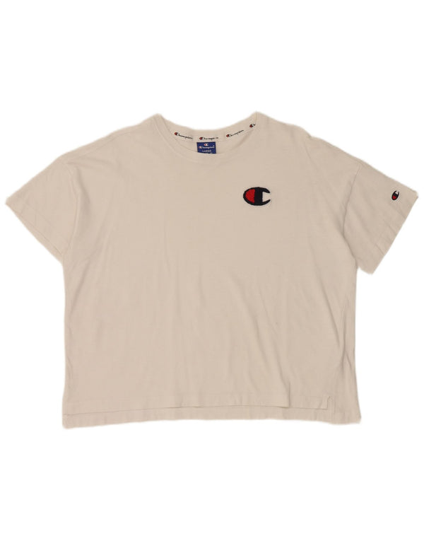 Champion Camiseta Corta para Mujer Top UK 46 Large White Cotton