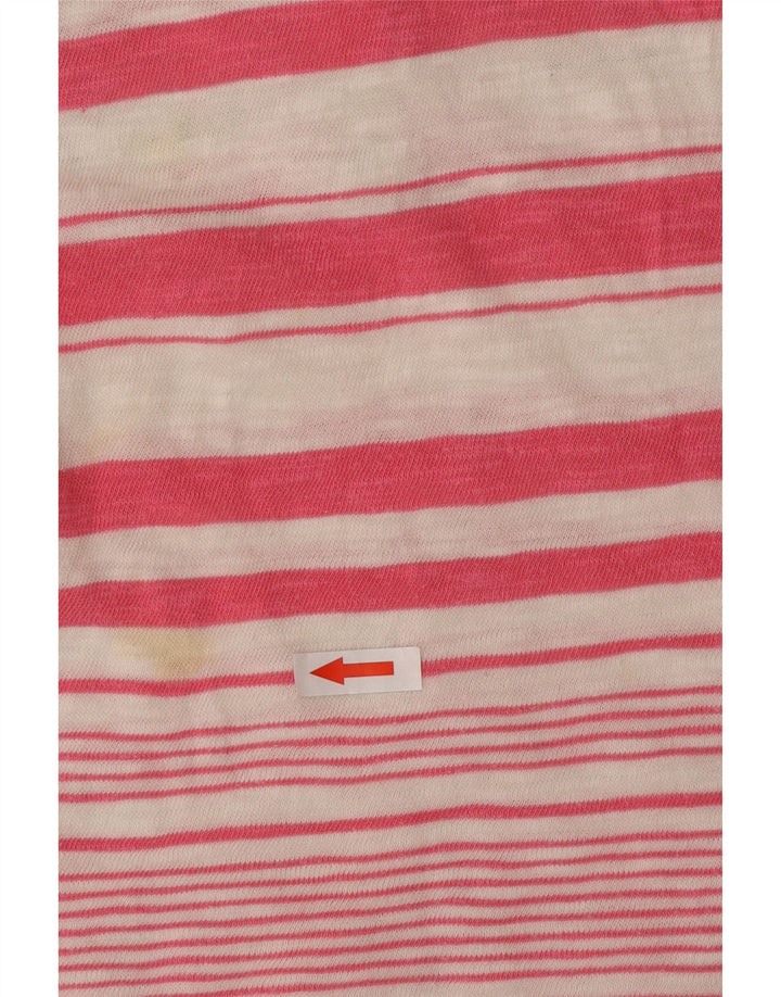 Roxy Top gráfico para mujer de manga larga UK 44 Algodón a rayas rosa medio