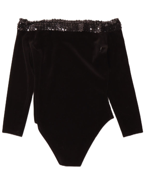 Bernshaw Body con Hombros Descubiertos para Mujer UK 12 Medium Negro Acrílico