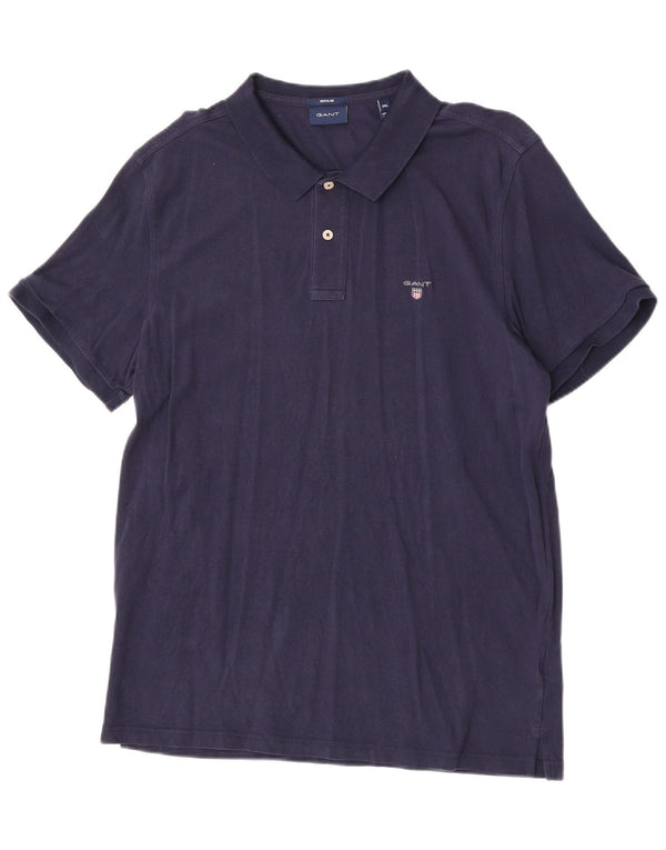 Gant Polo De Corte Regular Para Hombre 2XL Algodón Azul Marino
