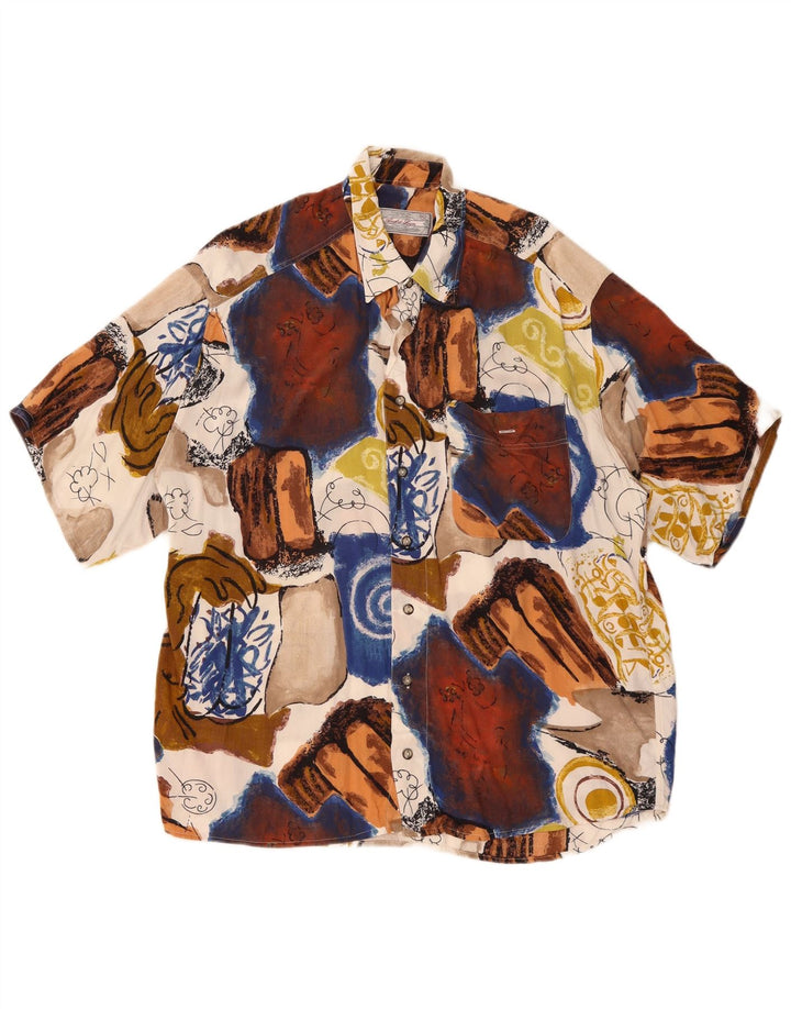 Andre Leon Camisa Manga Corta Hombre XL Patchwork Multicolor