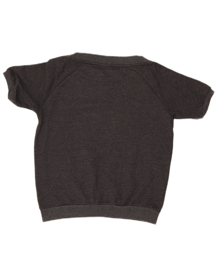 PUMA Sudadera gráfica de manga corta para mujer Jumper UK 12 Medium Grey