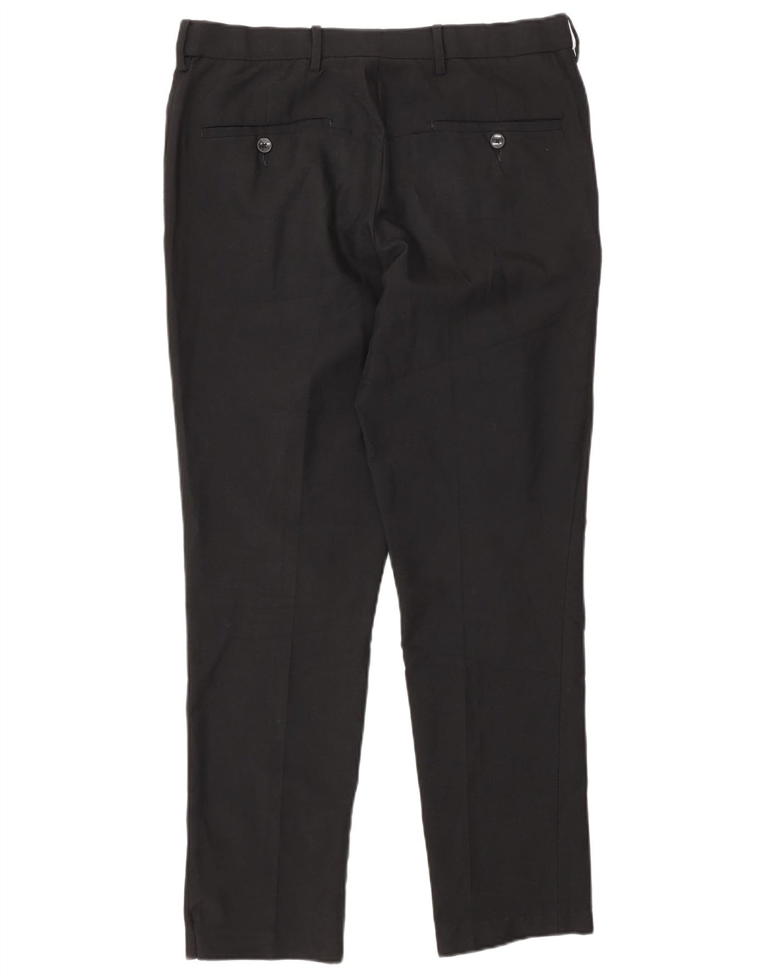 Marks & Spencer Pantalones chinos ajustados para hombre W32 L29 Poliéster negro