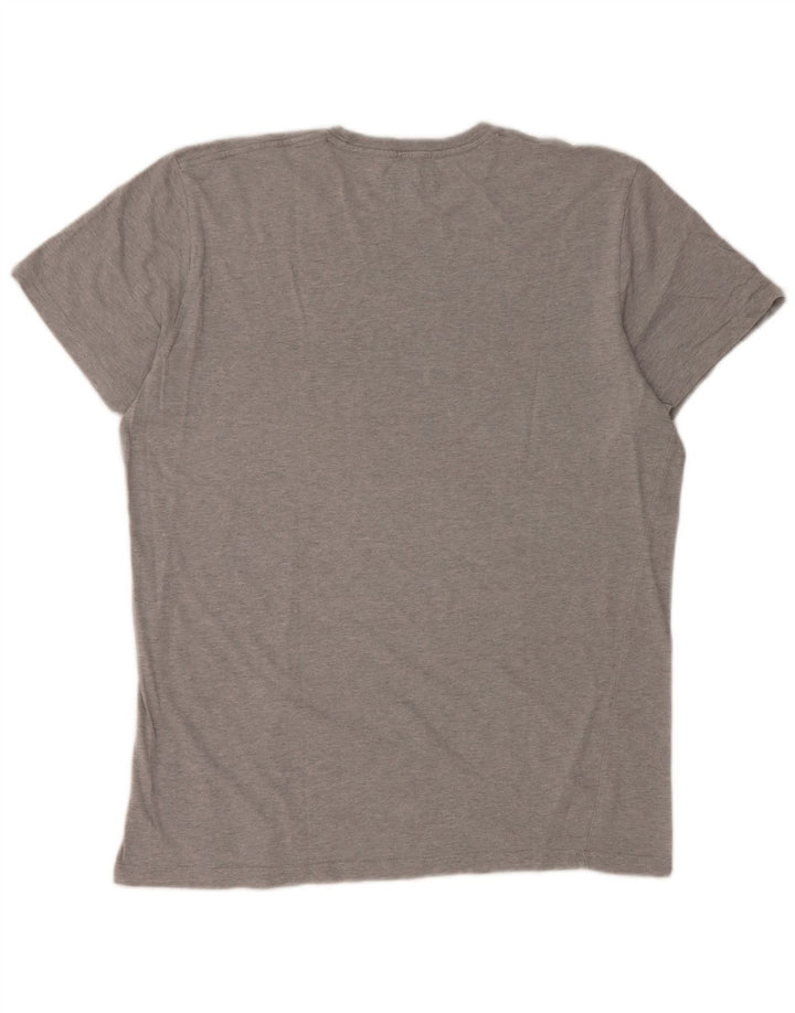 WRANGLER Mens Regular Graphic T-Shirt Top Large Grey