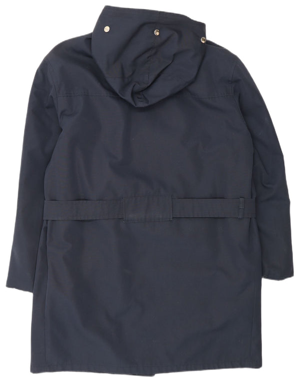 NINO Abrigo cortavientos con capucha y corte holgado para hombre EU 48 Azul marino mediano