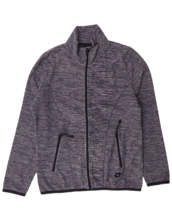 Lotto Chaqueta Polar para Mujer UK 44 Mediana Azul Marino Moteada