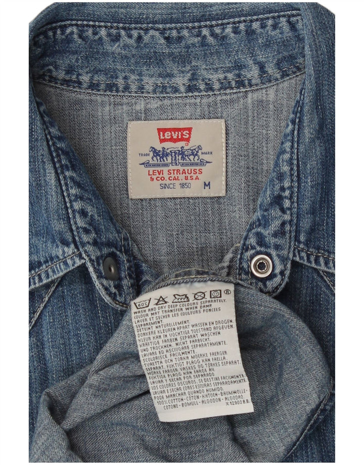 Levi's Hombre Camisa Vaquera De Algodón Azul Medio