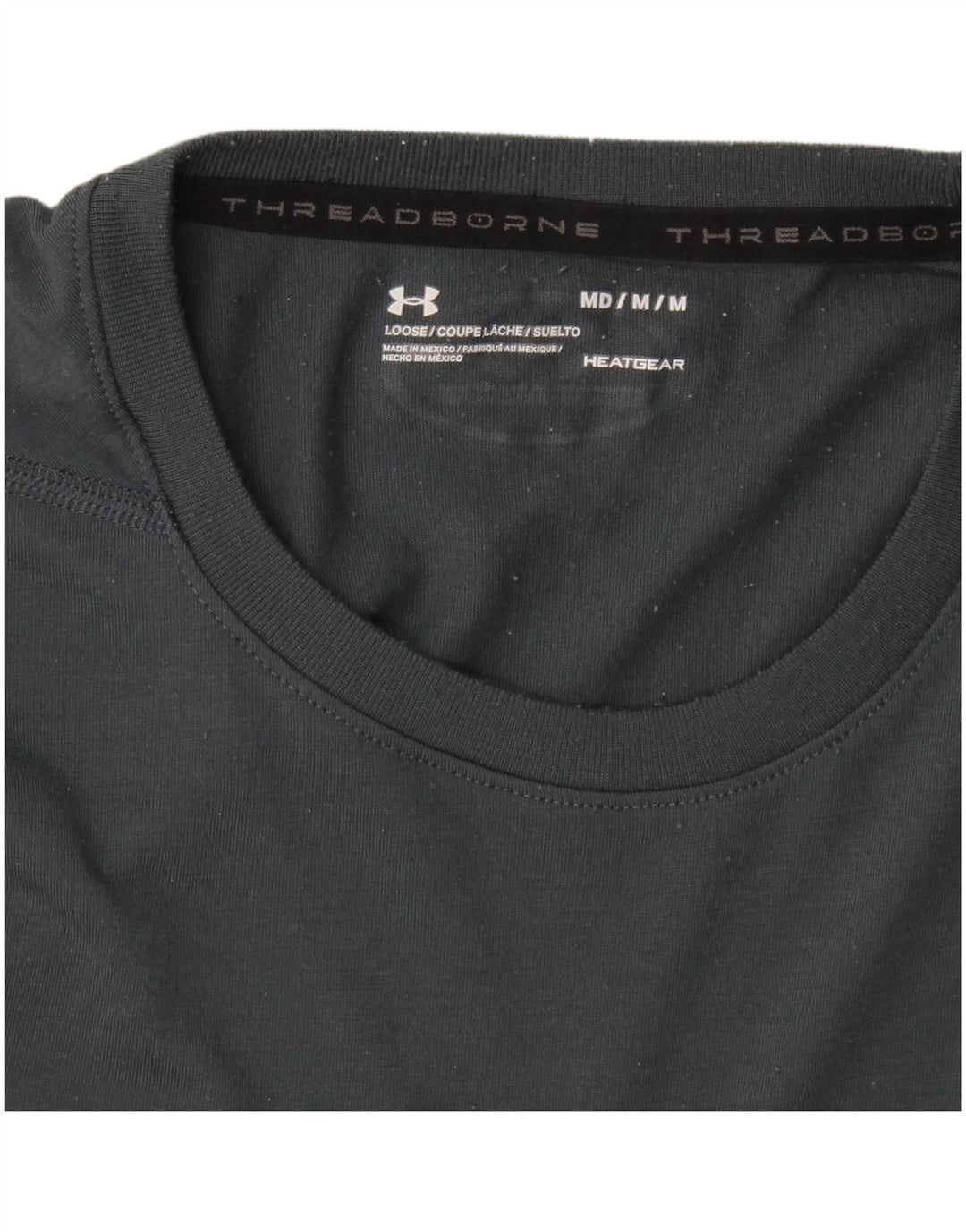 Under Armour Hombre Heat Gear Graphic Camiseta Top Gris Medio
