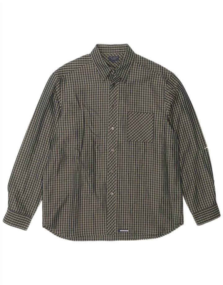 Camisa para hombre Ted Baker Talla 3 Medium Grey Check Modal