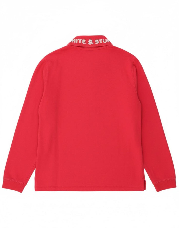 White Stuff Sudadera con cuello y cremallera para mujer, talla 42, algodón rosa mediano