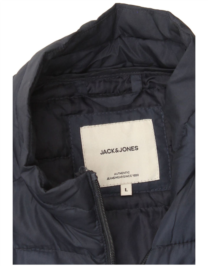 Jack & Jones Chaqueta acolchada para hombre UK 40 Large Azul marino