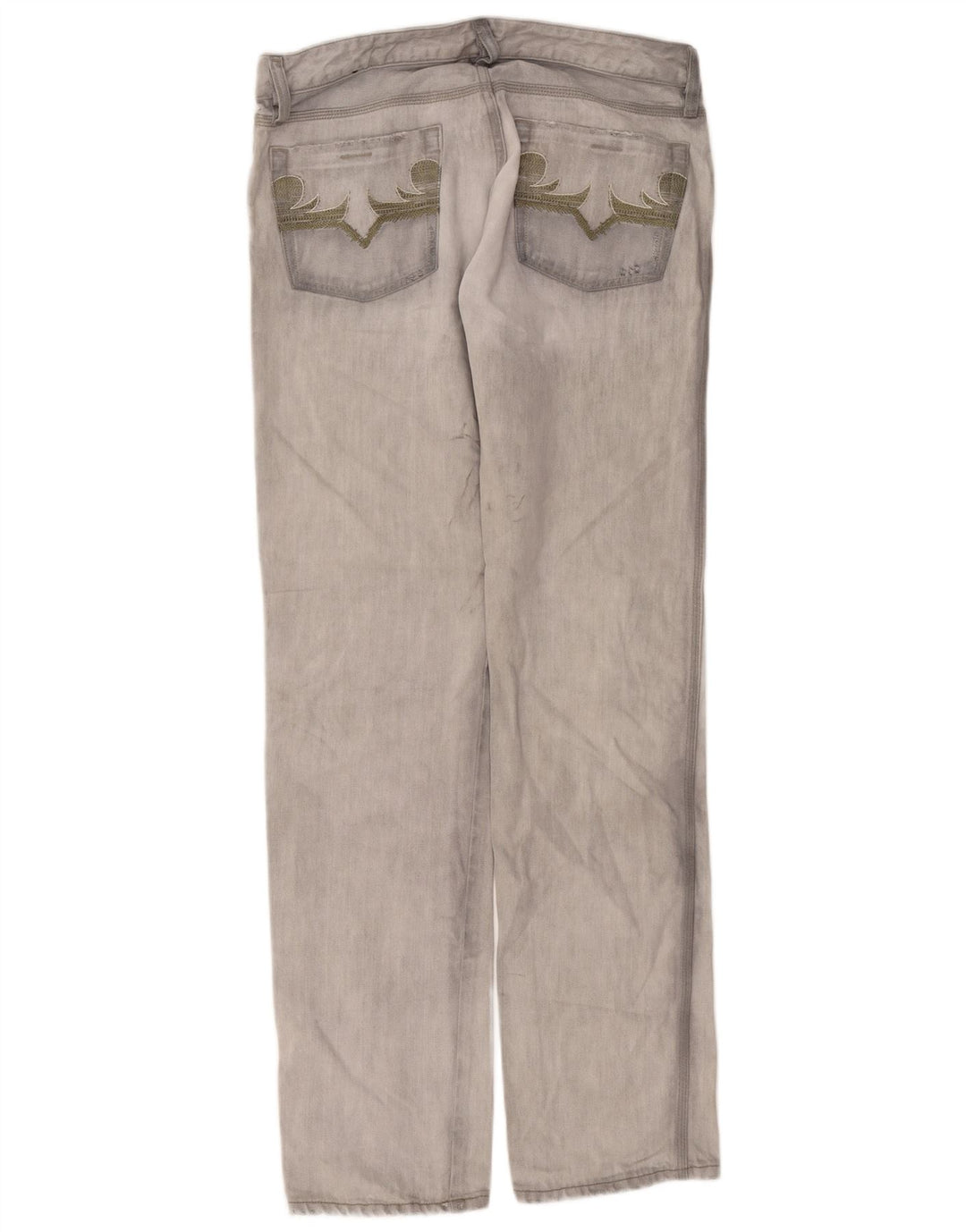 Diesel Vaqueros Rectos Para Hombre W32 L34 Algodón Gris