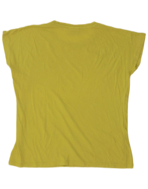 AUSTRALIAN L'ALPINA Camiseta para mujer Top UK 16 Grande Amarillo