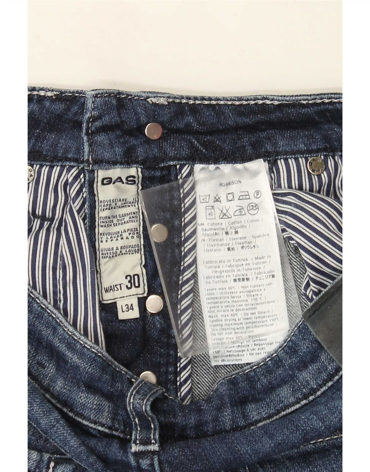 Vaqueros Slim Mujer Gas W30 L34 Algodón Azul
