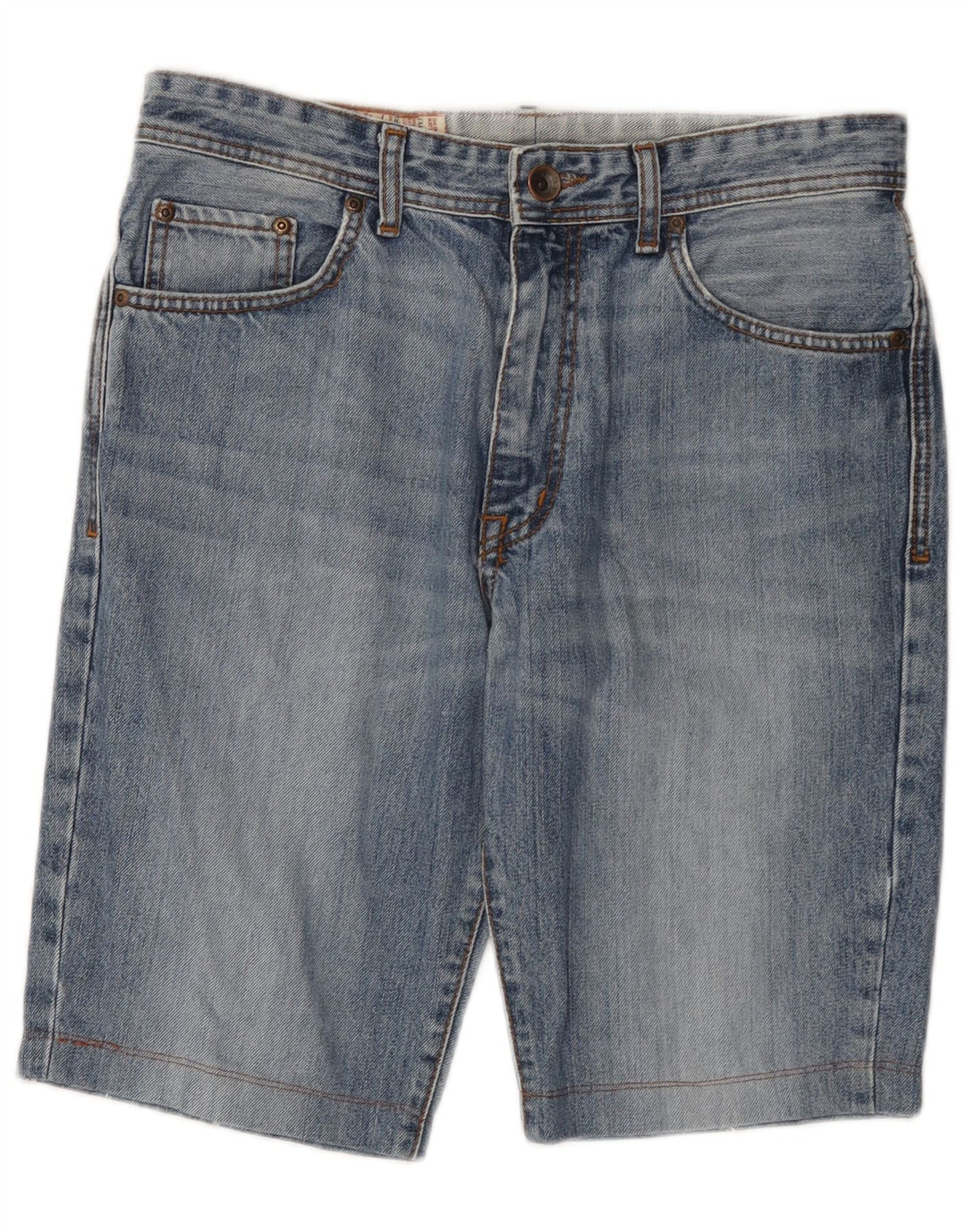 Pantalones cortos de mezclilla para hombre Rifle W33 Algodón azul medio