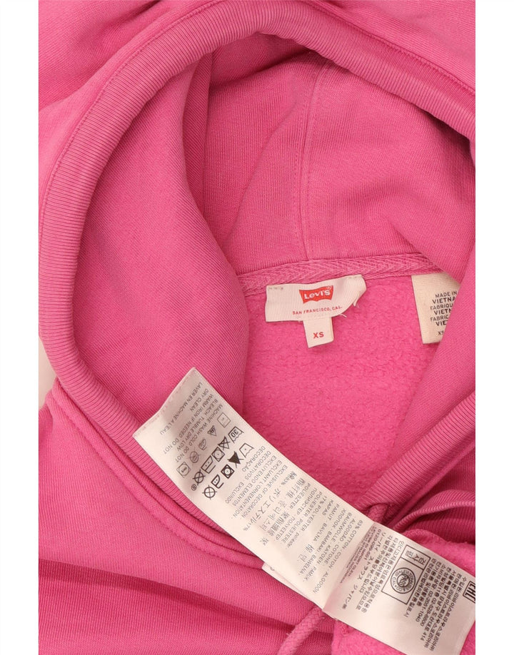 LEVI'S Jersey con capucha extragrande para mujer UK 6 XS Algodón rosa