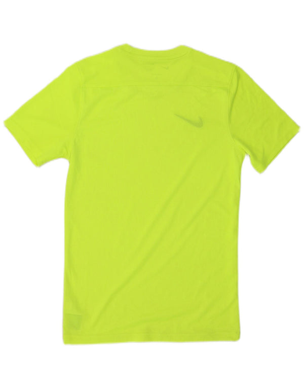 Nike Mens Dri Fit Slim Camiseta Top Pequeño Verde Poliéster