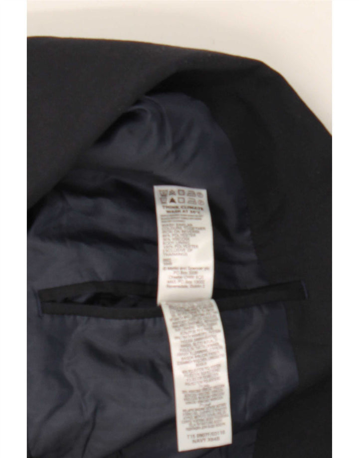 Marks & Spencer Chaqueta tipo blazer de 2 botones para hombre UK 38 Medium Azul marino