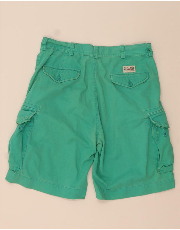 Polo Ralph Lauren pantalones cortos cargo para hombre W34 algodón verde grande