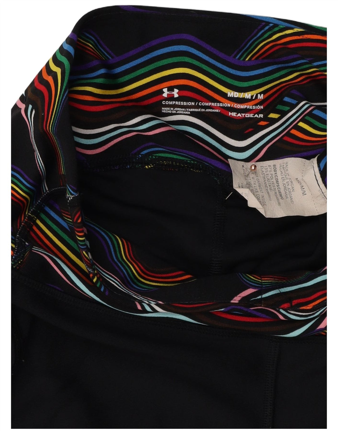 Under Armour Pantalones cortos deportivos Heat Gear para mujer UK 12 Mediano Negro Poliéster