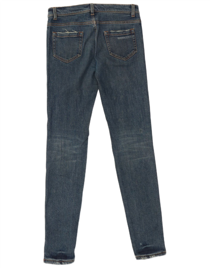 Jeans Ajustados Prada Mujer W26 L32 Algodón Azul Marino