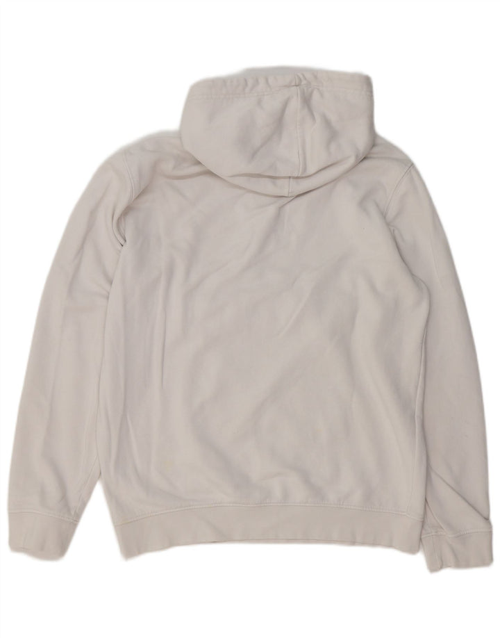 CHAMPION Jersey con capucha y cuello con cremallera gráfica para hombre Algodón blanco medio