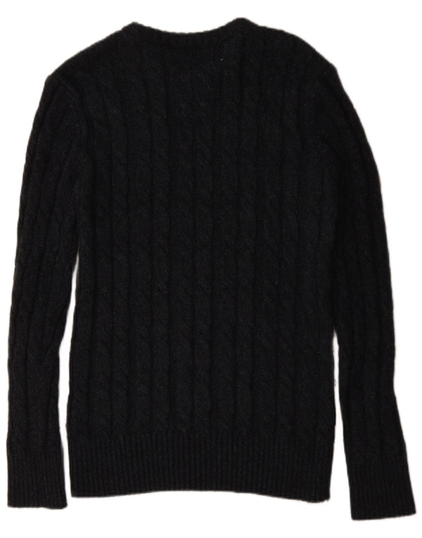 Superdry Jersey Con Cuello Barco Para Hombre XL Acrílico Negro