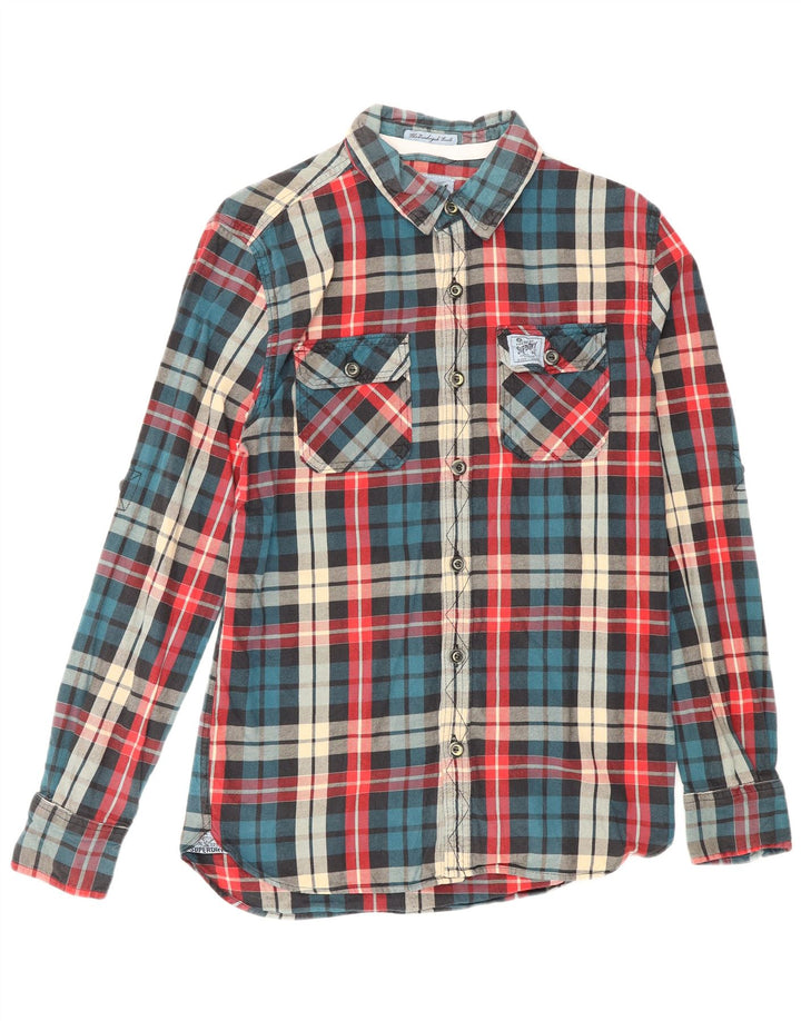 Superdry Camisa De Franela De Algodón A Cuadros Multicolor Mediana