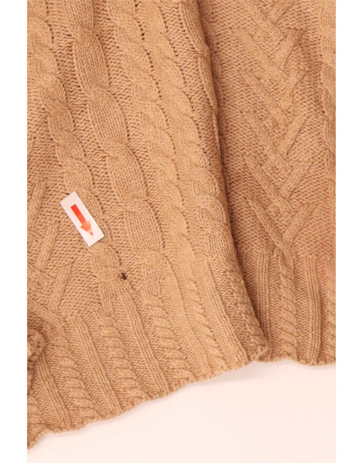 Marks & Spencer Suéter con Cuello Alto para Mujer UK 44 Medium Beige