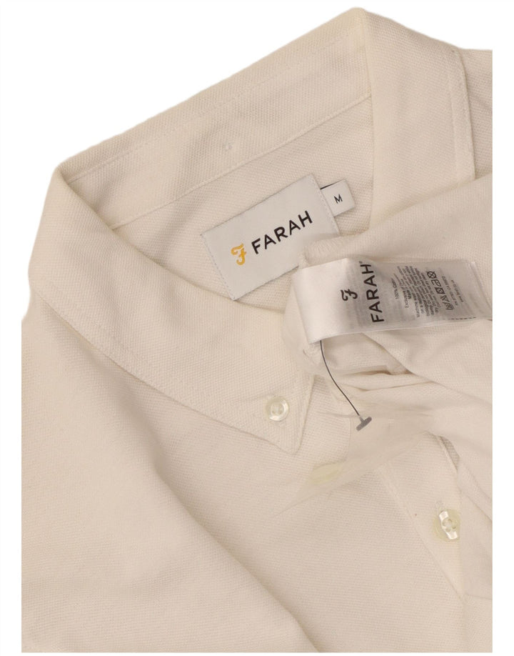 Camisa Farah Hombre Mediana Algodón Blanco