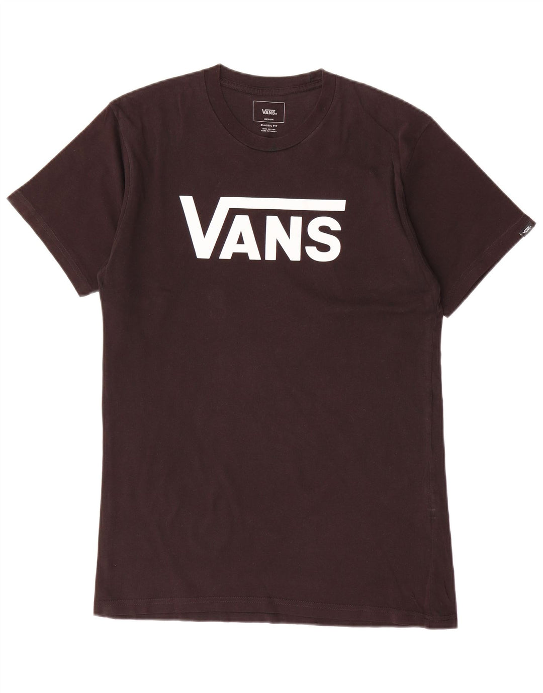 Vans Camiseta con gráfico de ajuste clásico para hombre Top mediano de algodón negro